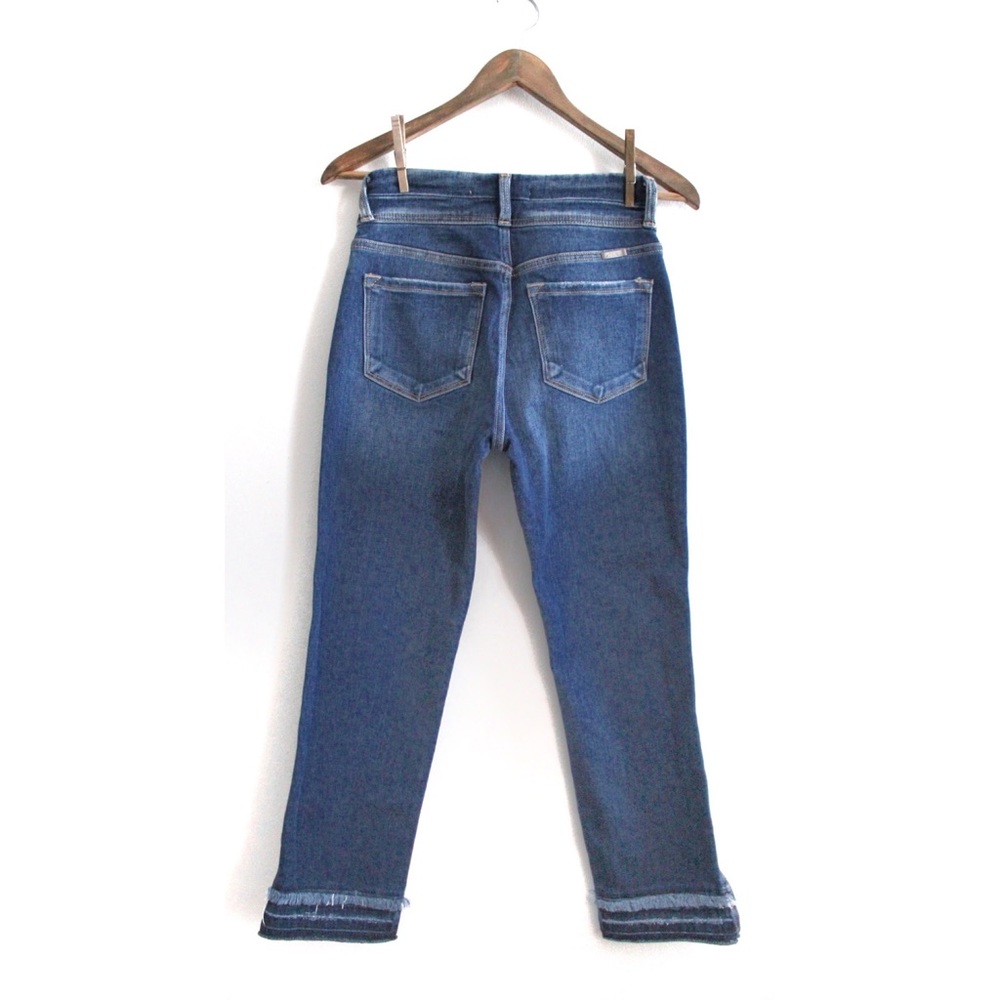 KanCan Fringe Frayed Straight Ankle High Rise Ripped Jeans 25 0 - Picture 9 of 12